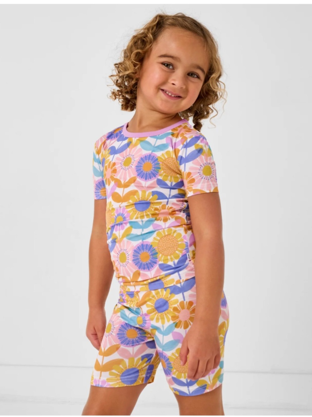 Little Sleepies Petal Power Short Sleeve & Shorts Pajama Set – Size 7/8 – NWT